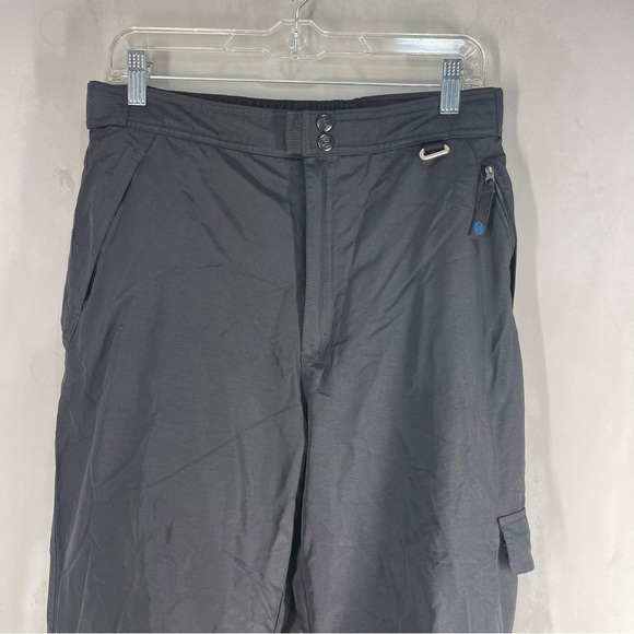 Slalom Snow Pants Girls SZ XL Black Nylon  Zip Pockets Ski Snowboard Storm - Picture 3 of 12